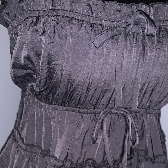 NEW- FUN & Elegant Black Ruffled Camisole Top All In One! - Picture 5 of 13